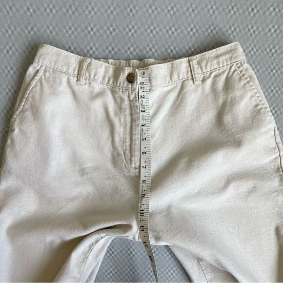 Lands’ End Linen Blend Capri Pants Women’s Size 12P - Picture 4 of 11